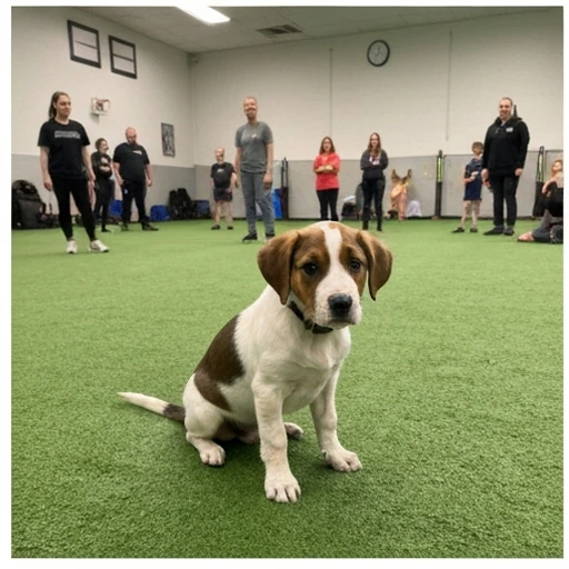 Dog training exercise