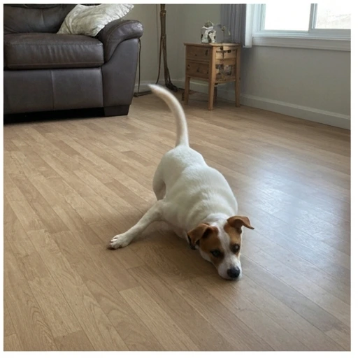 Brittany Spaniel herding practice